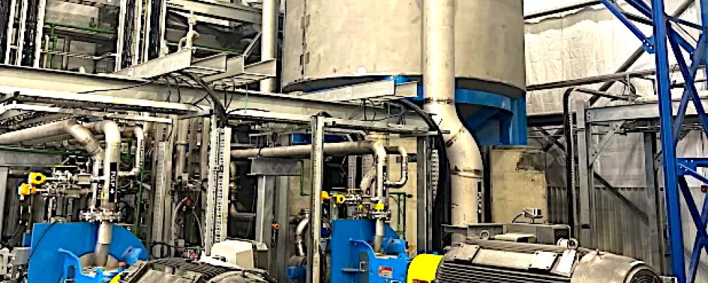 Andritz pulpnings- och beredningssystem driver nu Generas produktion av hållbara, gräsbaserade (!) förpackningar i Tennessee. Foto: Andritz