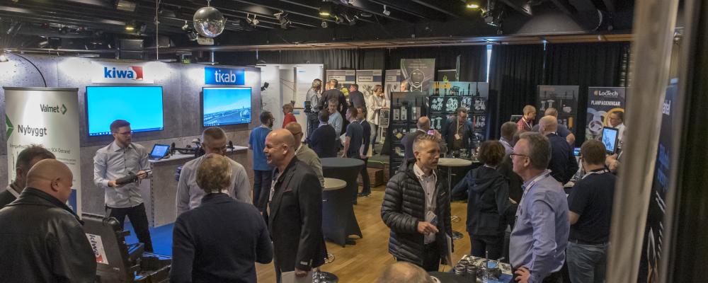 Utställning med leverantörer är ett stående inslag på Skogsindustridagarna. Arkivbild. Foto: Kiwa