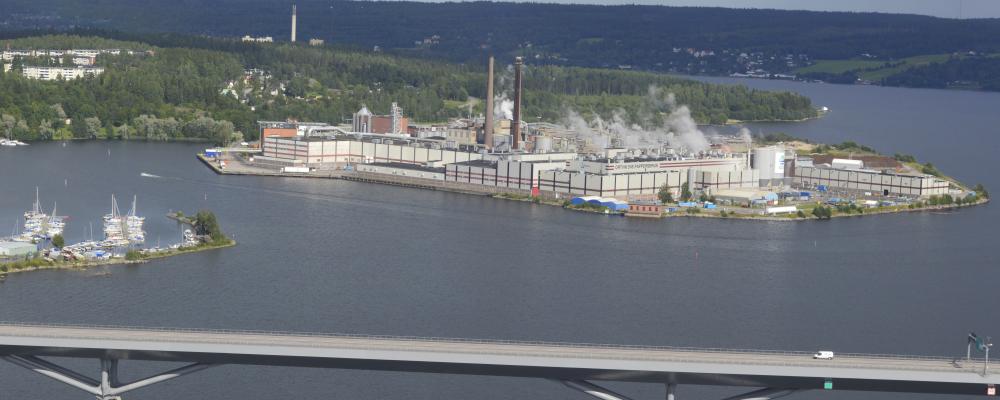 SCA:s bruk i Ortviken utanför Sundsvall.