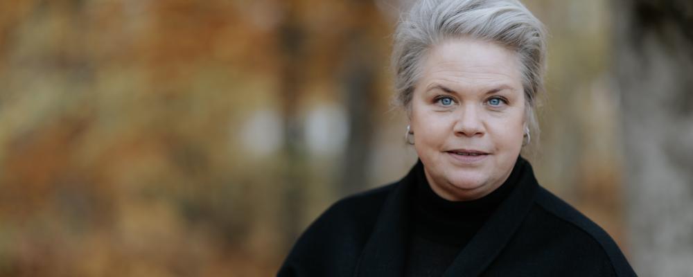 Lotta Lyrå, vd och koncernchef i Södra. Foto: Alexander Hall/Södra