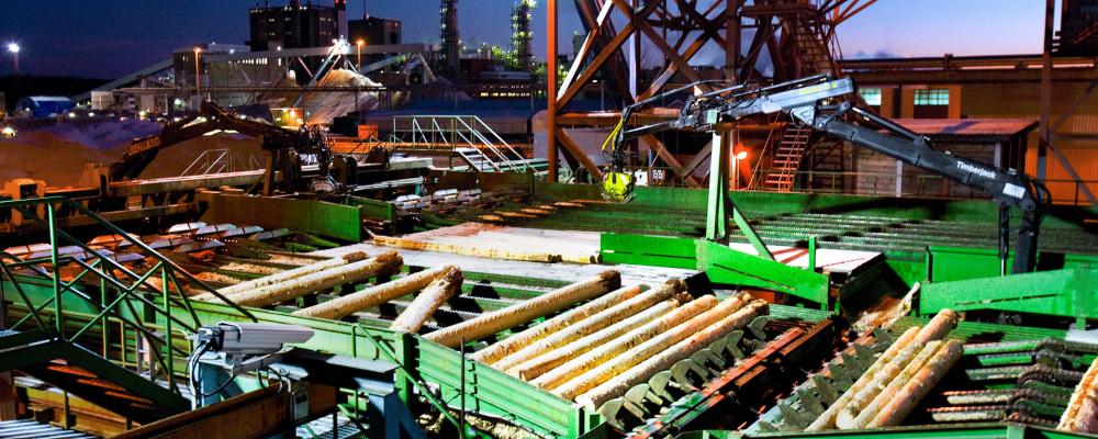 Iggesunds sågverk. Foto: Holmen