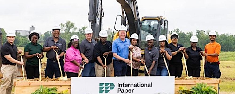 Den nya anläggningen i Mississippi blir en av företagets största industriinvesteringar i USA under senare år och väntas spela en central roll i den framtida försörjningen av förpackningsprodukter till kunder i södra och centrala USA. Foto: International Paper