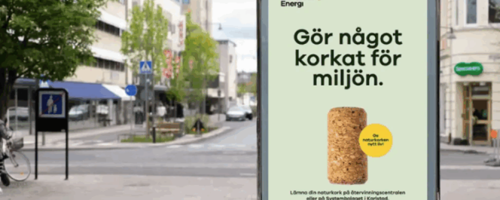 Korkinsamling. Foto: Karlstads Energi