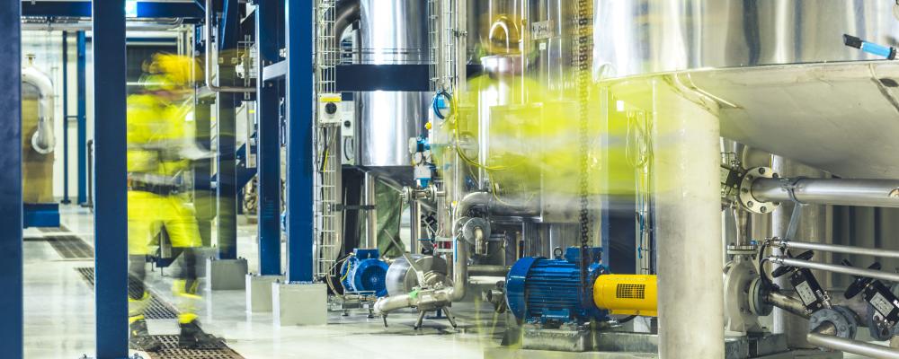 Valet av placering av produktionsanläggningen gjordes på grund av dess närhet till sex massabruk. Bild: NBG