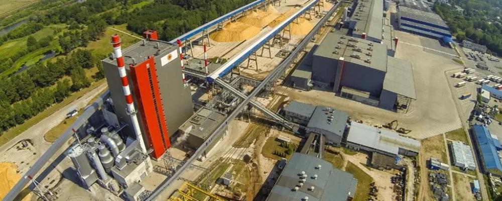 Produktionsanläggning för förpackningsmaterial och wellpappslösningar belägen i Ostrołęka i nordöstra Polen. Foto: Stora Enso