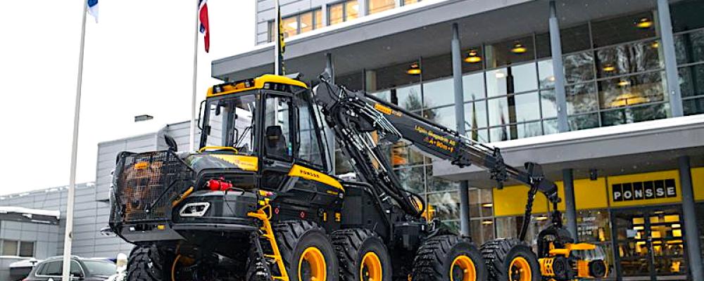 Ponsse rapporterar svagt resultat men stark orderingång. Osäker marknad påverkar skogsmaskiner globalt. Foto: Ponsse
