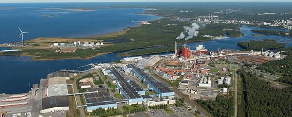 Stora Ensos pappersbruk i Uleåborg. Foto: Stora Enso