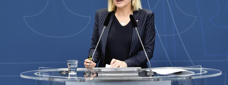 Anders Wiklund/TT: Finansminister Magdalena Andersson (S). Arkivbild.