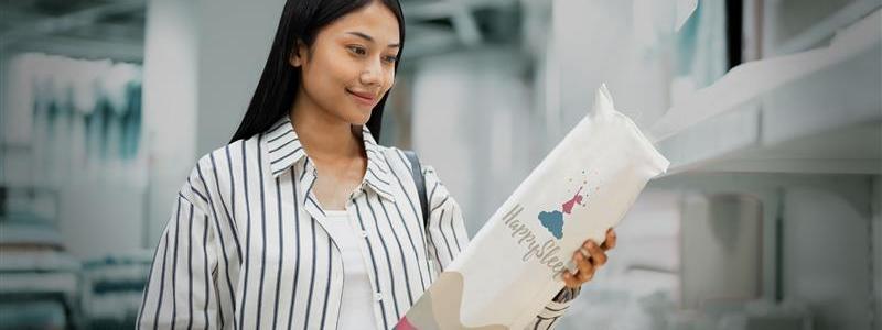 Papperet har redan introducerats ”inom sängklädessegmentet av ett stort svenskt möbelföretag”, men Billerud ser framför sig fler tillämpningar av materialet inom industri- och hygienförpackningar. Foto: Billerud