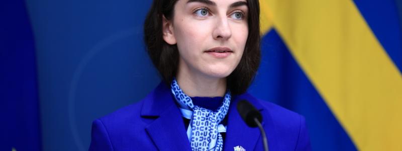 Ali Lorestani/TT: Klimat- och miljöminister Romina Pourmokhtari (L). Arkivbild