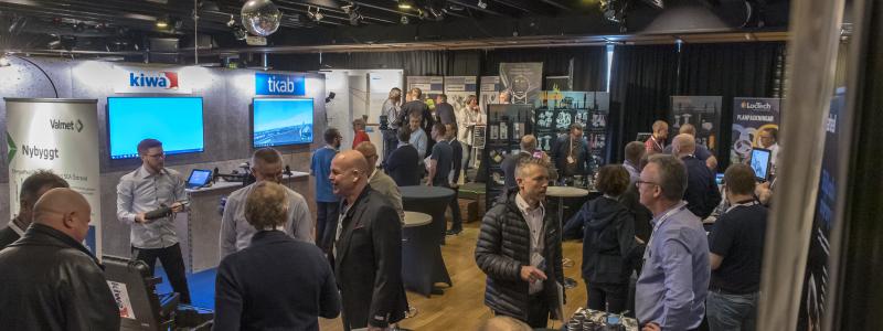 Utställning med leverantörer är ett stående inslag på Skogsindustridagarna. Arkivbild. Foto: Kiwa