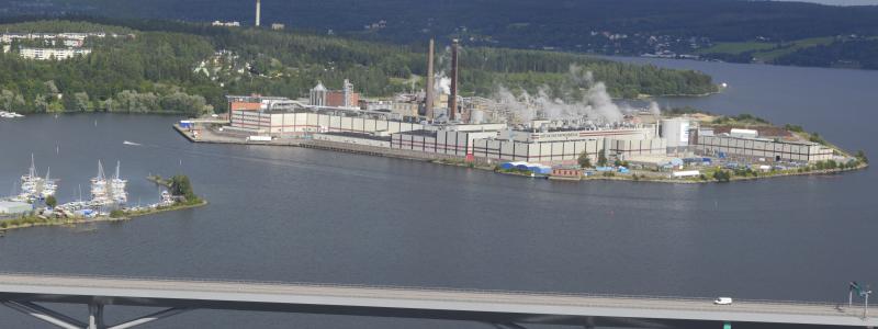 Ortvikens massabruk i Sundsvall där SCA nyligen invigt en ny CTMP-linje. Foto: Simon Matthis