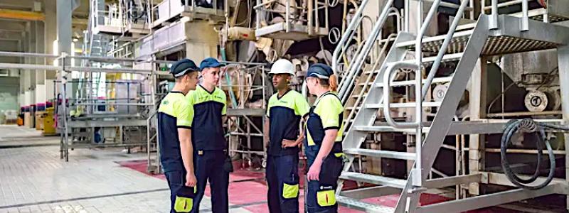 AFT:s MaxEdge150-raffinör har installerats vid Essitys bruk i Mannheim. Foto: Essity