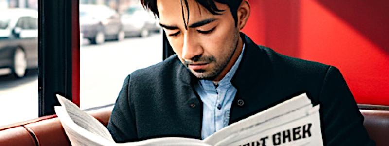 Tidningsläsare. Arkivbild