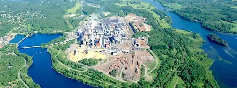 UPM:s massafabrik i Kymi i Finland. Foto: UPM