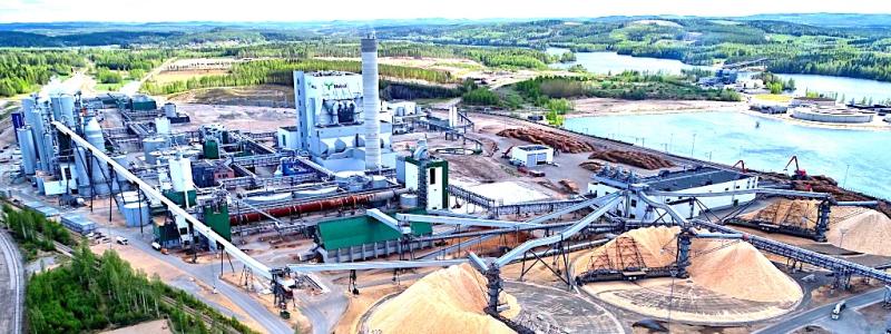 Metsä Groups fabrik i Äänekoski, Finland. Foto: Metsä Group