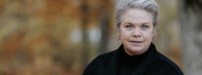 Lotta Lyrå, vd och koncernchef i Södra. Foto: Alexander Hall/Södra