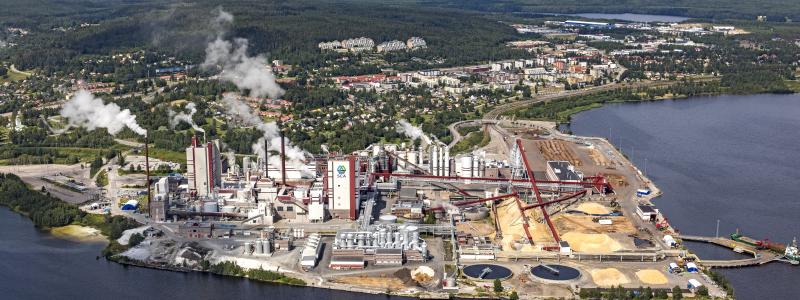 Östrands massafabrik. Foto: Bergslagsbild