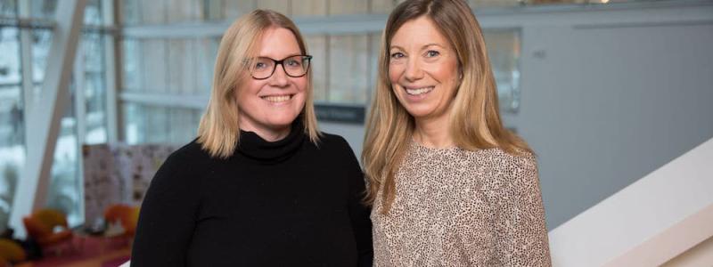 Anna Carlsson och Malin Alpsten, grundare av Bright Day Graphene. Foto: Paper Province