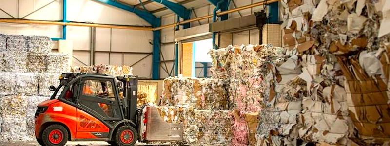 Bilden visar härmed "ett komplementärt system inom pappers- och kartongindustrin". Foto: DS Smith