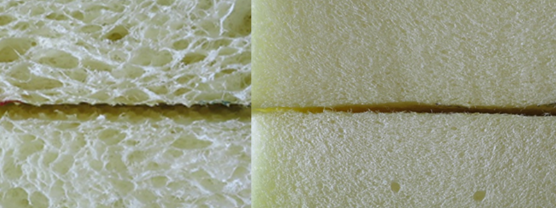 Bild ur RISE och Apples white paper “Cellulose foams: Sustainable solutions to replace fossil-based plastic foams”. Foto: RISE