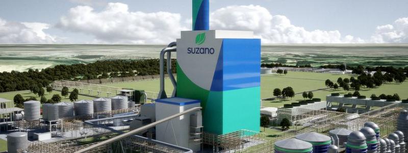 Det gigantiska massabruket, som ligger i södra Brasilien, har redan idag en produktionskapacitet på 10,9 miljoner ton eukalyptusmassa. Efter investeringen kommer denna att öka med cirka 20 procent. Bild: Suzano