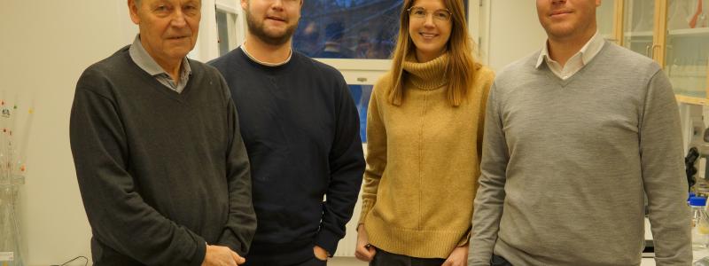 Peter Axegård, Beatrice Swensson, Kristoffer Guthenberg, Joachim Reimer. Foto: Fine Cell