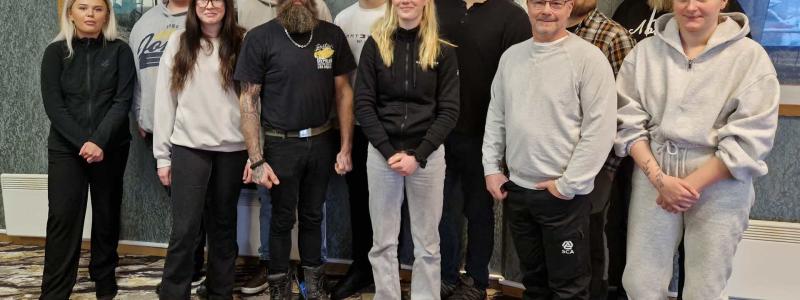 Första gruppen som gick SCA:s skogsmaskinförarutbildning. Foto: Björn Eriksson/SCA