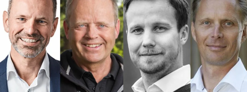 Resp. företag: Robert Dackeskog, Folke Stenvall, Magnus Larsson och Marcus Westdahl. Foto: Skogsindustrierna