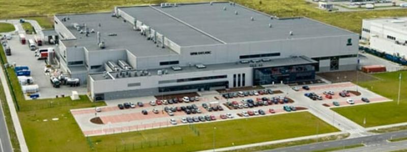 UPM:s fabrik Raflatac i Polen. Foto: UPM