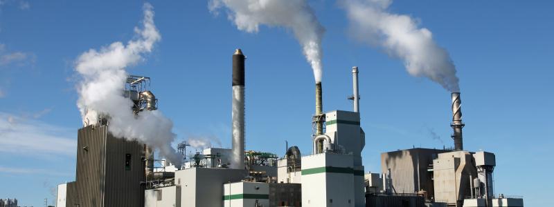 Anläggningen för Irving Pulp & Paper Limited i Saint John, New Brunswick, Kanada. Irving Pulp & Paper Limited tillverkar sulfatmassa av både barr- och lövträd. Företaget är tillsammans med Irving Paper Limited och Irving Tissue Company Limited en del av Irving Forest Products & Services, som ägs och drivs av holdingbolaget J.D. Irving, Ltd. Foto: Wikipedia Common, Kredit: Marc-Lautenbacher