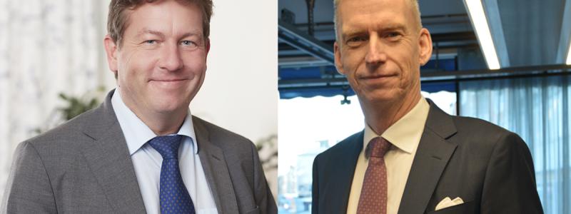 Kent Viitanen, VD och koncernchef Emballator, och Anders Davidsson, VD och koncernchef Herenco Holding och styrelseordförande Emballator.