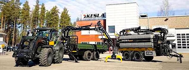 Kesla grundades 1960 och har sitt huvudkontor i Joensuu i Finland. Bolaget är noterat på Helsingforsbörsen och har verksamhet inom skogsteknik och materialhantering. Foto: Kesla