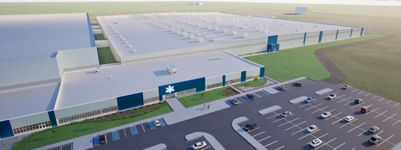 Rendering av Kimberly-Clarks framtida tillverkningsanläggning i Warren, Ohio. Bild: PRNewsfoto/Kimberly-Clark Corporation