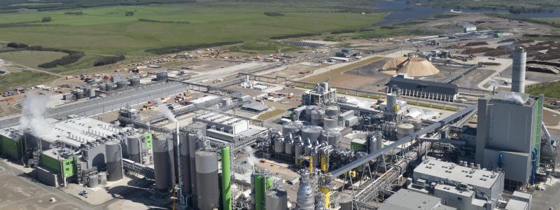 I början av mars slutförde Andritz uppdraget med att leverera energieffektiv och miljöledande teknik till skogsindustriföretaget UPM nya massabruk. Med en kapacitet att producera 2,1 miljoner ton eukalyptusmassa per år är bruket det största i Uruguay.
Foto: UPM