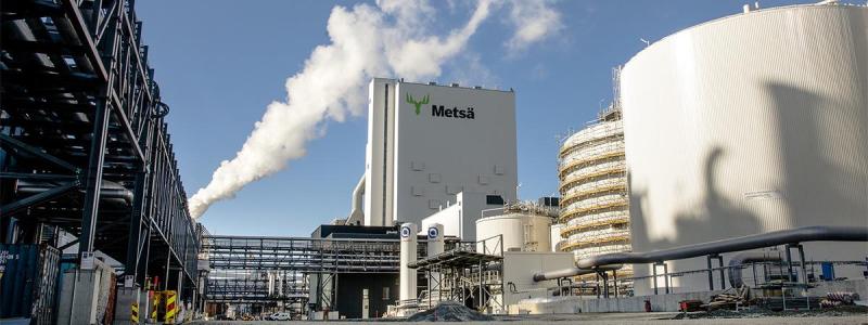 Metsä Fibre ska modernisera koksystemet vid bioproduktfabriken i Kemi tillsammans med Andritz för att öka effektiviteten och produktionssäkerheten. Foto: Metsä Fibre