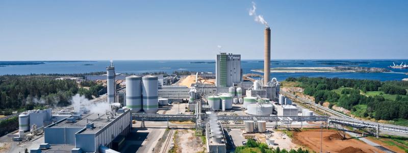 Metsä Groups massafabrik i västfinska Raumo. Foto: Metsä Group