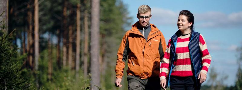 På grund av det förändrade klimatet står finländska skogsägare också inför något nytt. Man måste veta hur man investerar i att skydda den naturliga mångfalden. Foto: Metsä Group