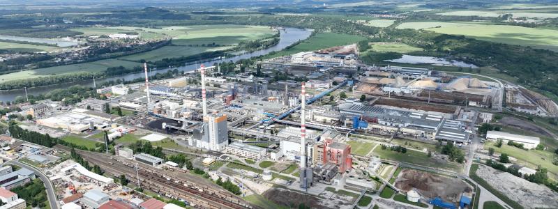 Anläggningen i Štětí i Tjeckien. Foto: Mondi
