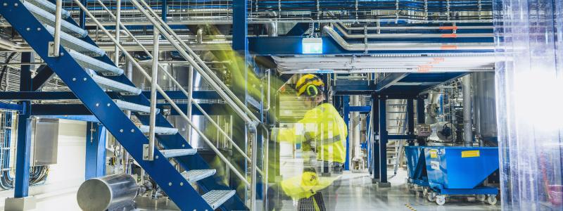 NBG etablerade en första kommersiell produktionsanläggning i Villmanstrand i Finland 2024. Foto: NBG