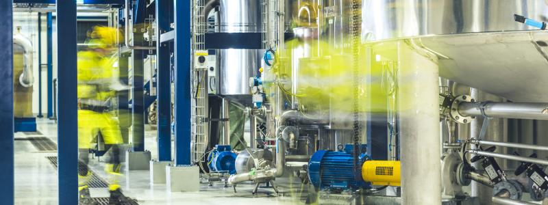 Valet av placering av produktionsanläggningen gjordes på grund av dess närhet till sex massabruk. Bild: NBG