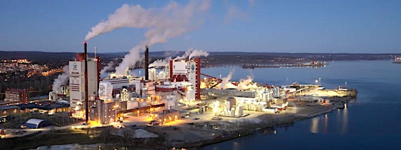 HT-CTMP-linjen på Östrands bruk (i bilden) har även integrerats i den ombyggda linjen i Ortviken. Foto: SCA