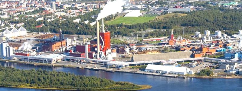 Stora Ensos fabrik i Uleåborg, Finland. Foto: Stora Enso