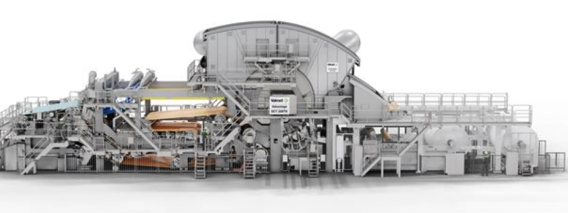 Valmet’s Advantage DCT 200 mjukpappersmaskin är utrustad med den senaste tekniken för att säkerställa högsta möjliga produktkvalitet och minskad energi- och vattenförbrukning. Foto: Valmet