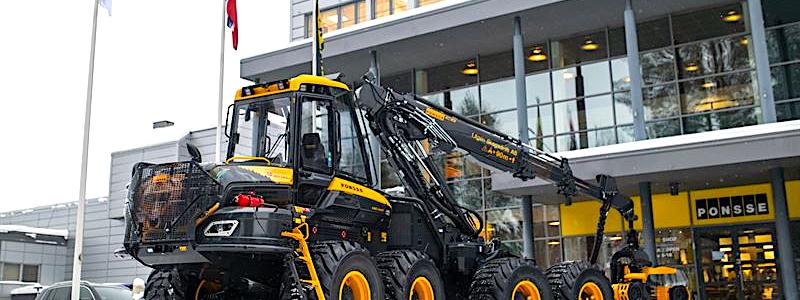 Ponsse rapporterar svagt resultat men stark orderingång. Osäker marknad påverkar skogsmaskiner globalt. Foto: Ponsse