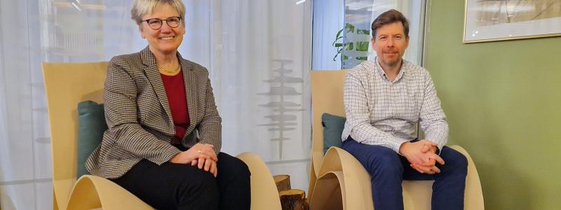 Agneta Richter-Dahlfors, Richter Life Science och Paul Nemes, Paper Province. Foto: Paper Province