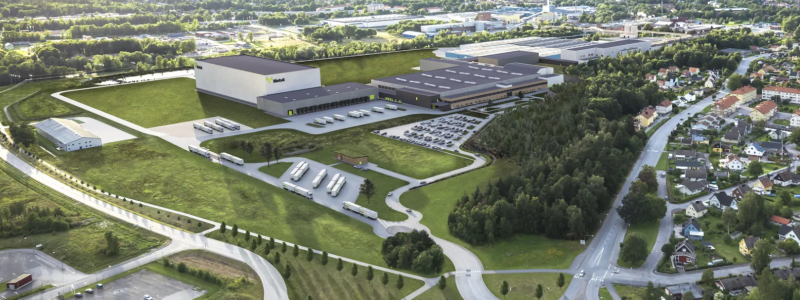 Framtidsfabriken i Mariestad. Bild: Metsä Board