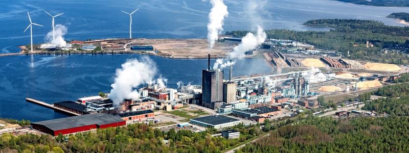 Skutskärs massabruk. Foto: Stora Enso