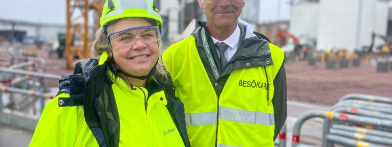 Lotta Lyrå, vd Södra och Allan Widman, landshövding i Kalmar län. Foto: Södra