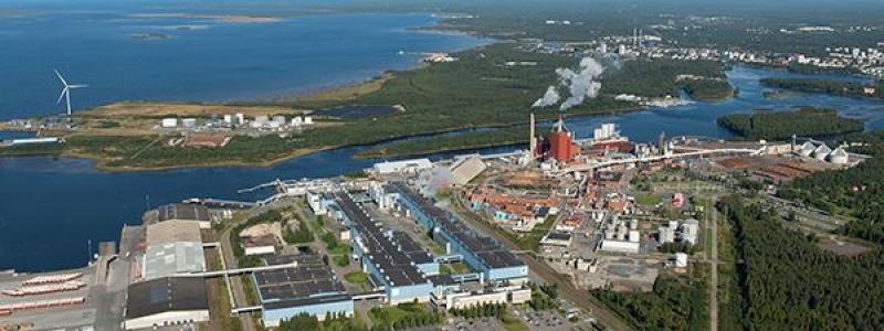 Stora Ensos pappersbruk i Uleåborg. Foto: Stora Enso